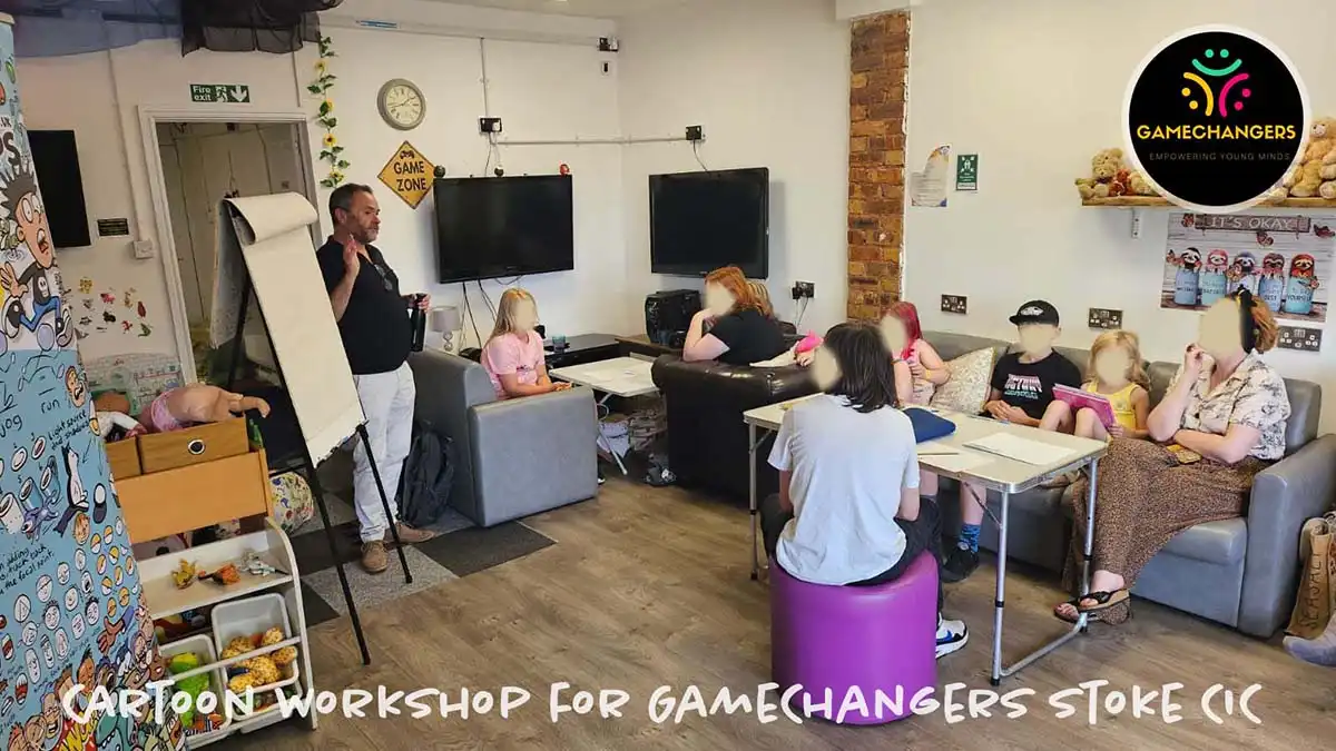 In School Workshops - Cartoon Drawing Lessons - Youth Club