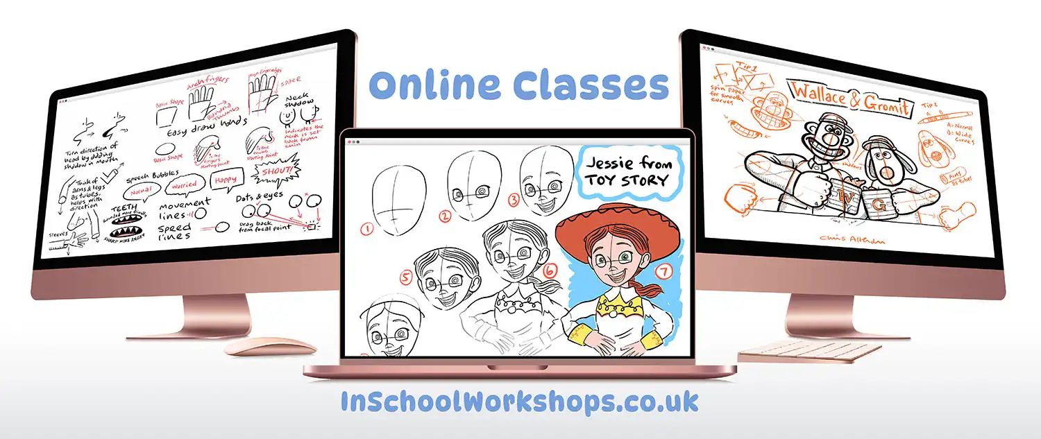 In School Workshops - Online Drawing Lessons