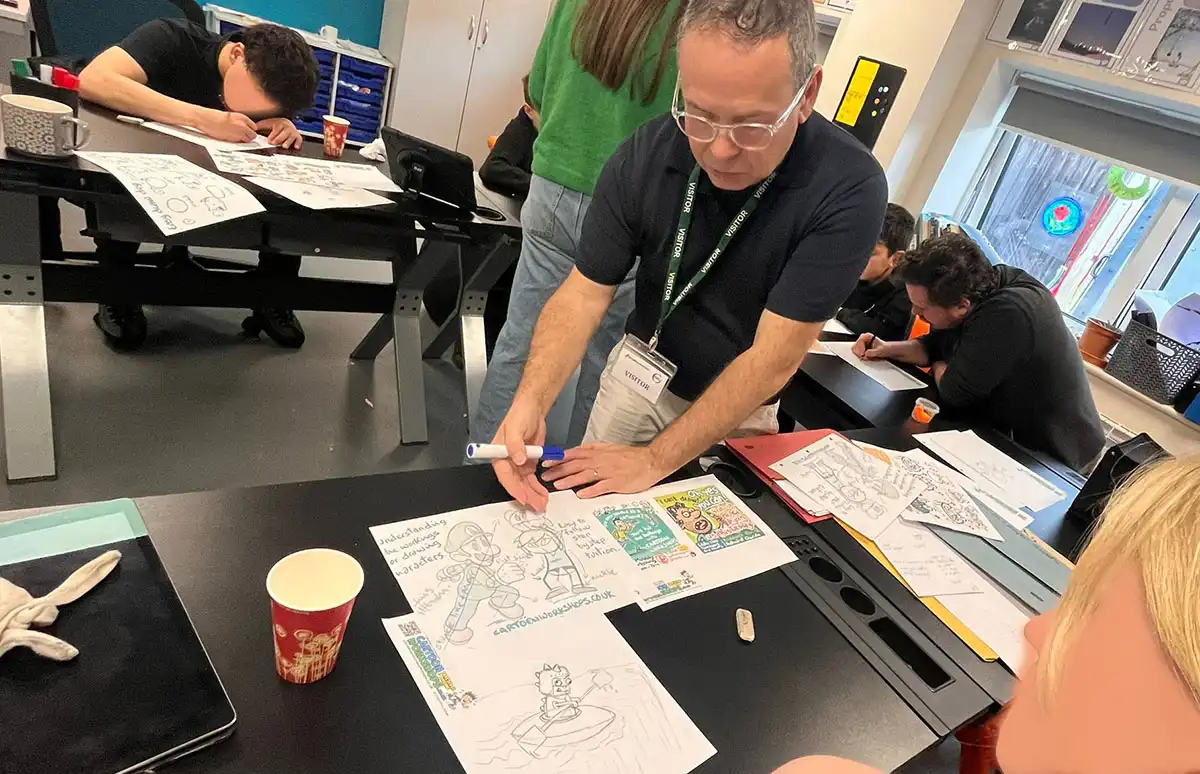 In School Workshops - Cartoon Drawing Lessons - SEN Classes