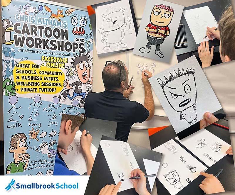 In School Workshops - Cartoon Drawing Lessons - SEN Schools